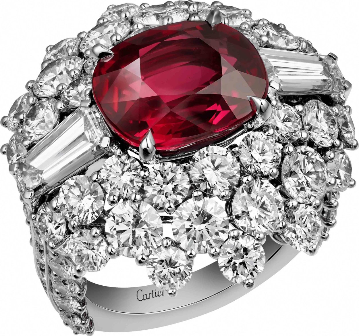 Кольцо с рубином Cartier