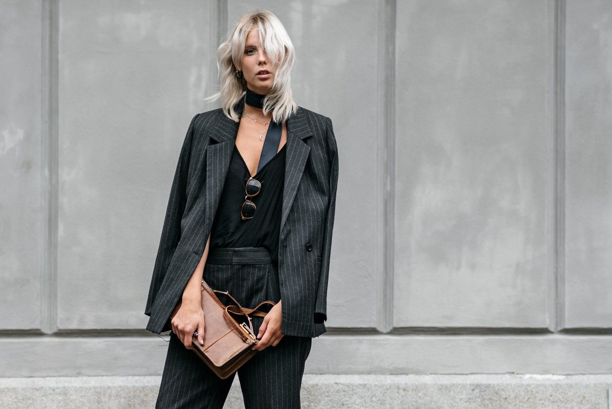 Черный пиджак оверсайз Street Style 2021