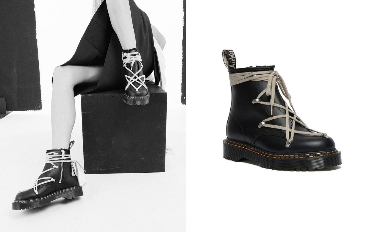 Ботинки Rick Owens & Dr Martens