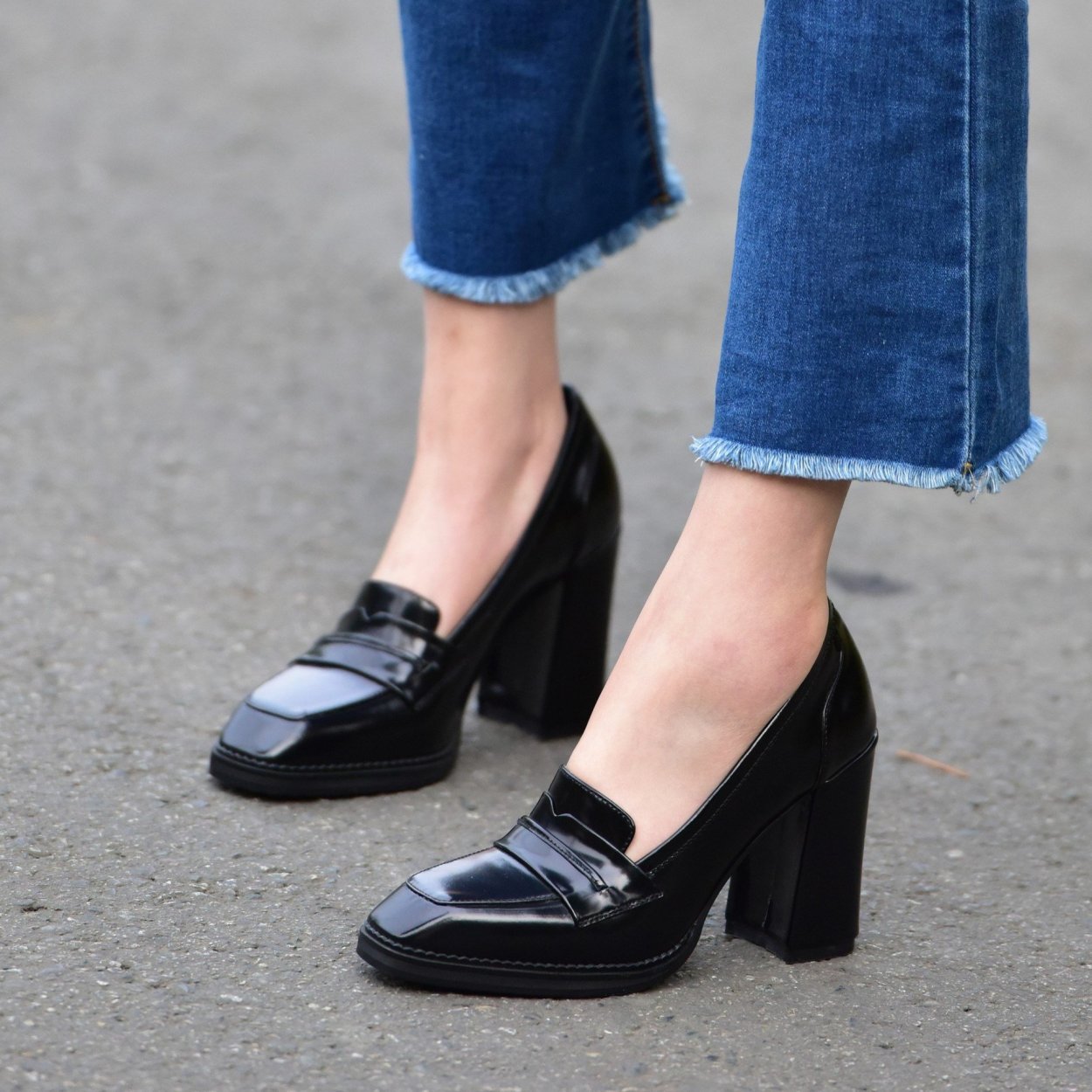 Loafers Shoes for women2022 s kvadratnim Nosom
