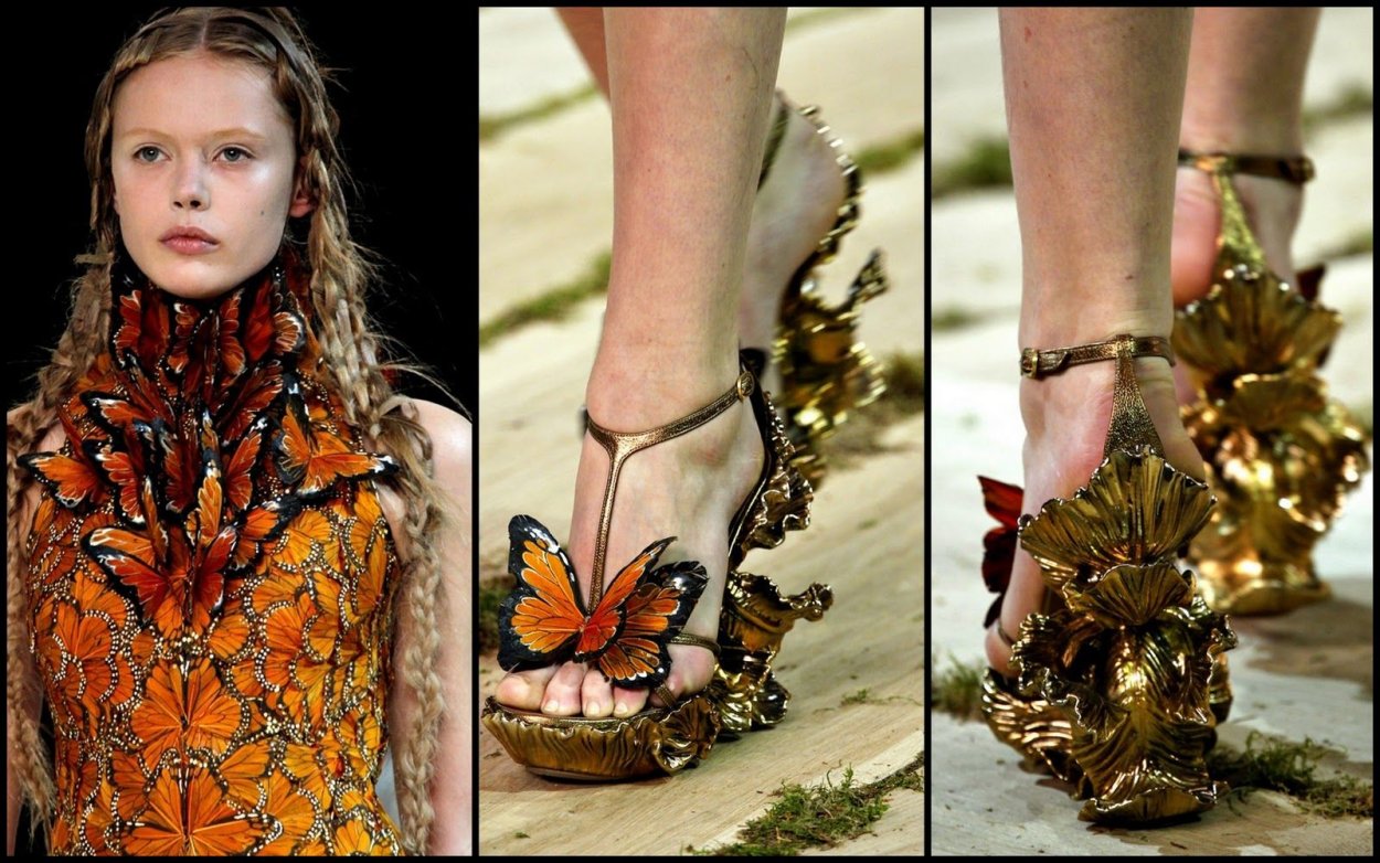 Ботинки белые Alexander MCQUEEN