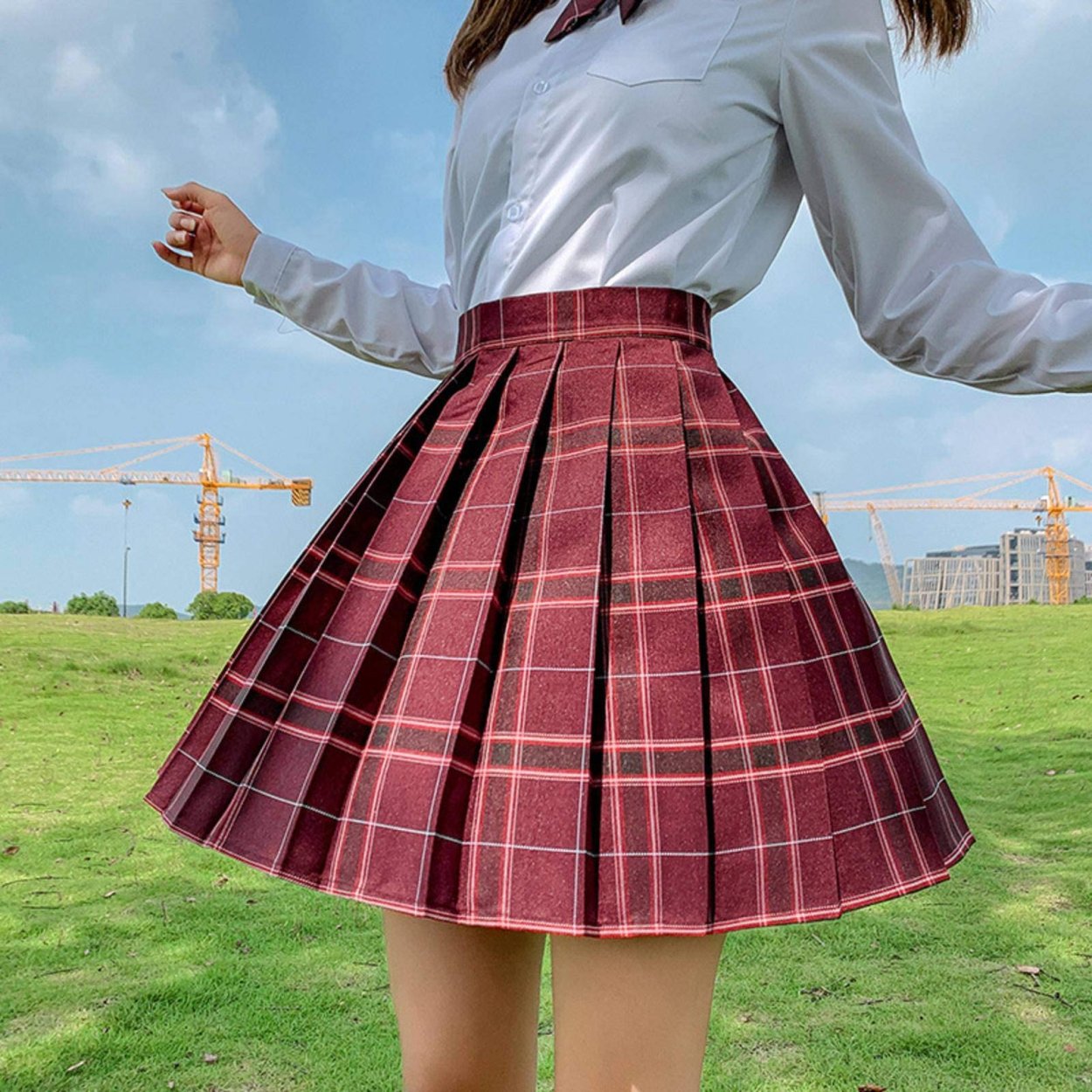 Юбка с плиссировкой Школьная Harajuku