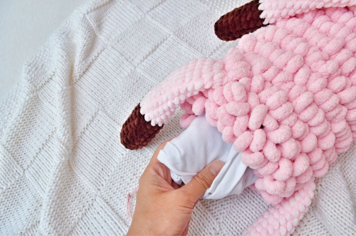 Кардиган крючком из Пуффи