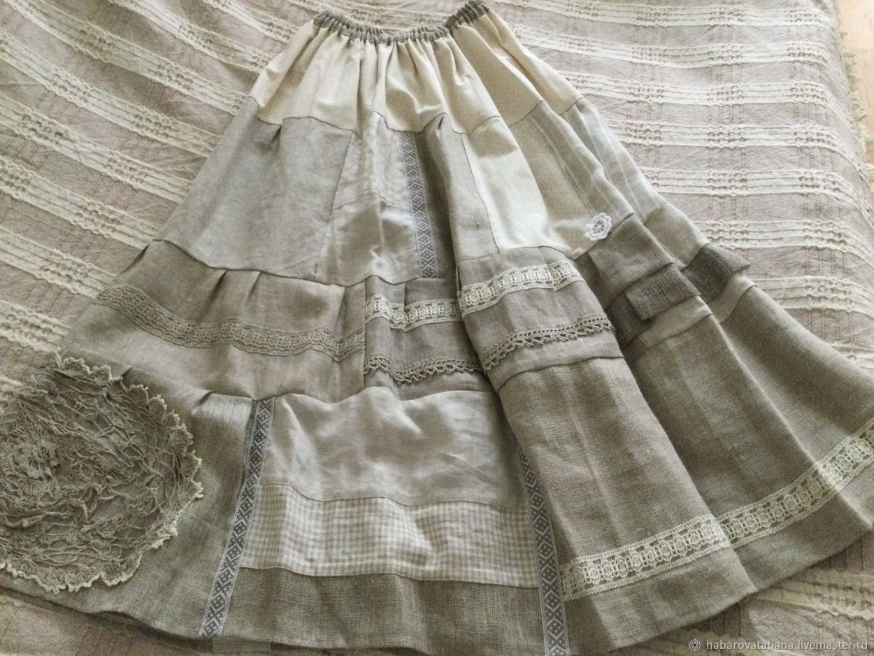 Юбка лён Evita артикул 11911 стиль skirt
