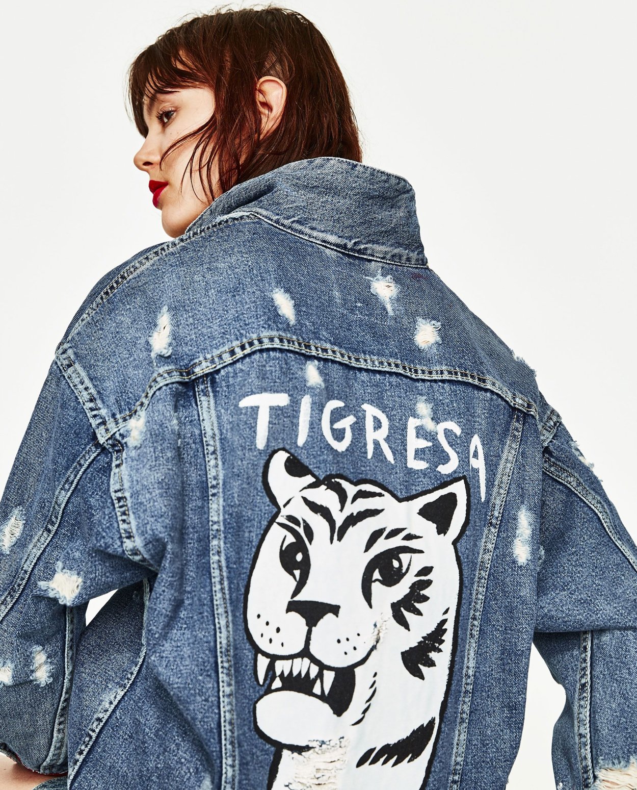 Джинсовка Zara Graffiti