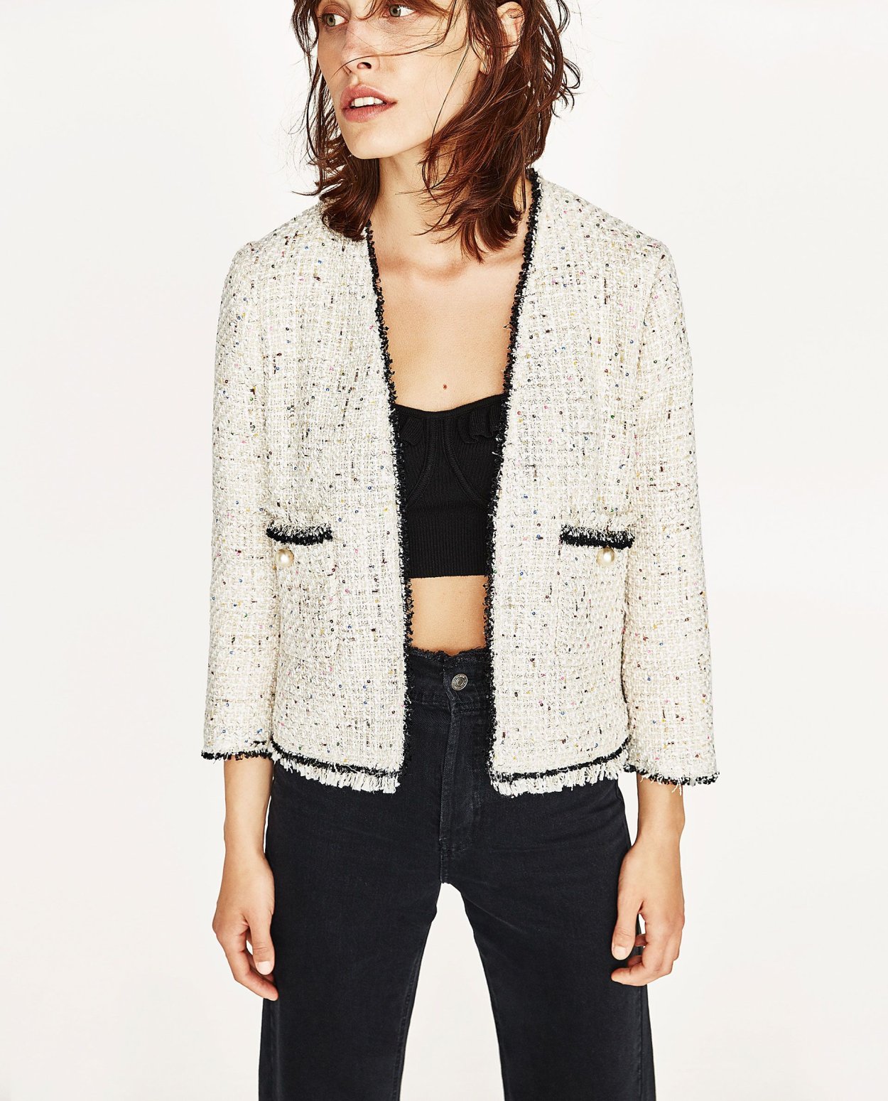 Твидовый жакет Zara