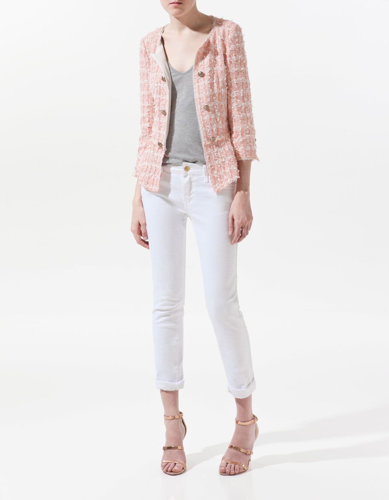 Розовый блейзер Zara