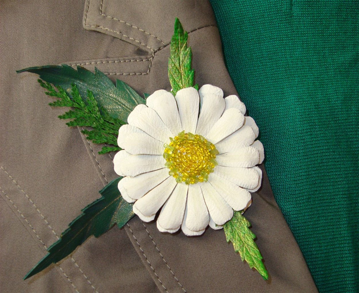 Ромашки из фоамирана