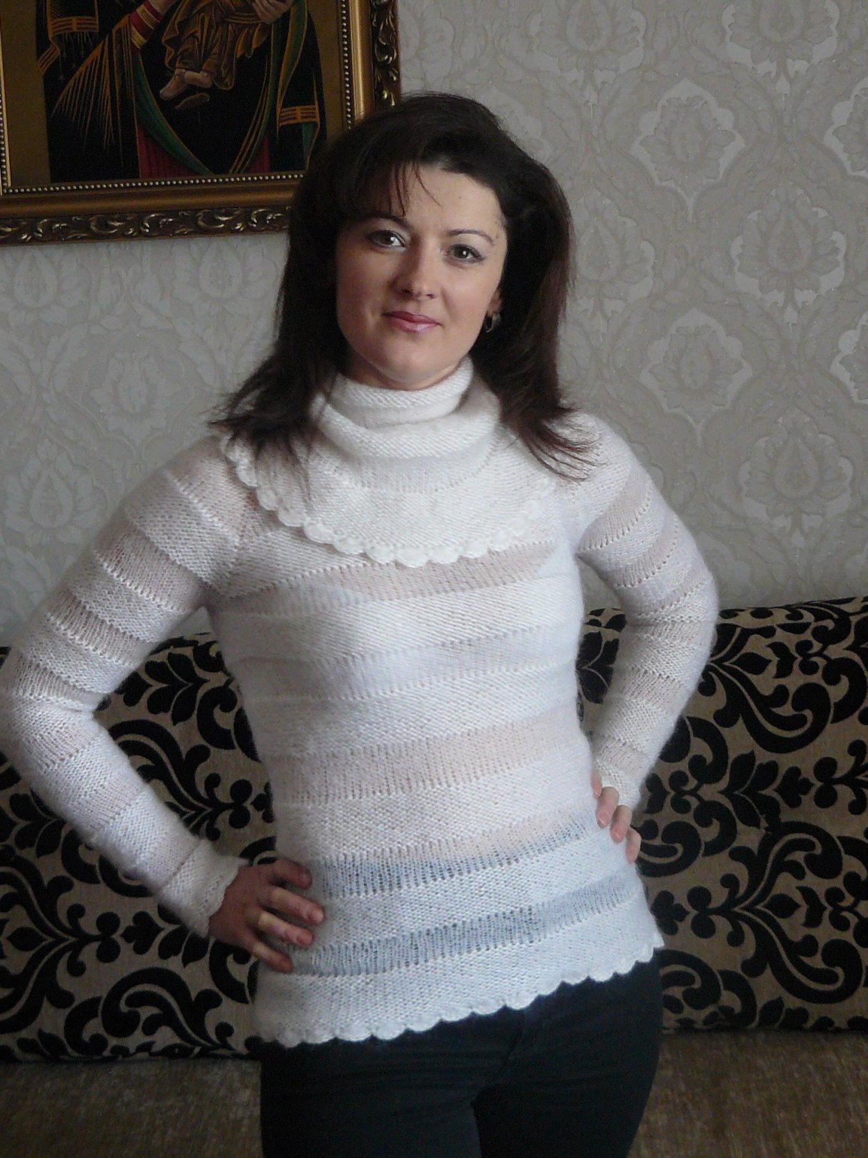 Свитер букле