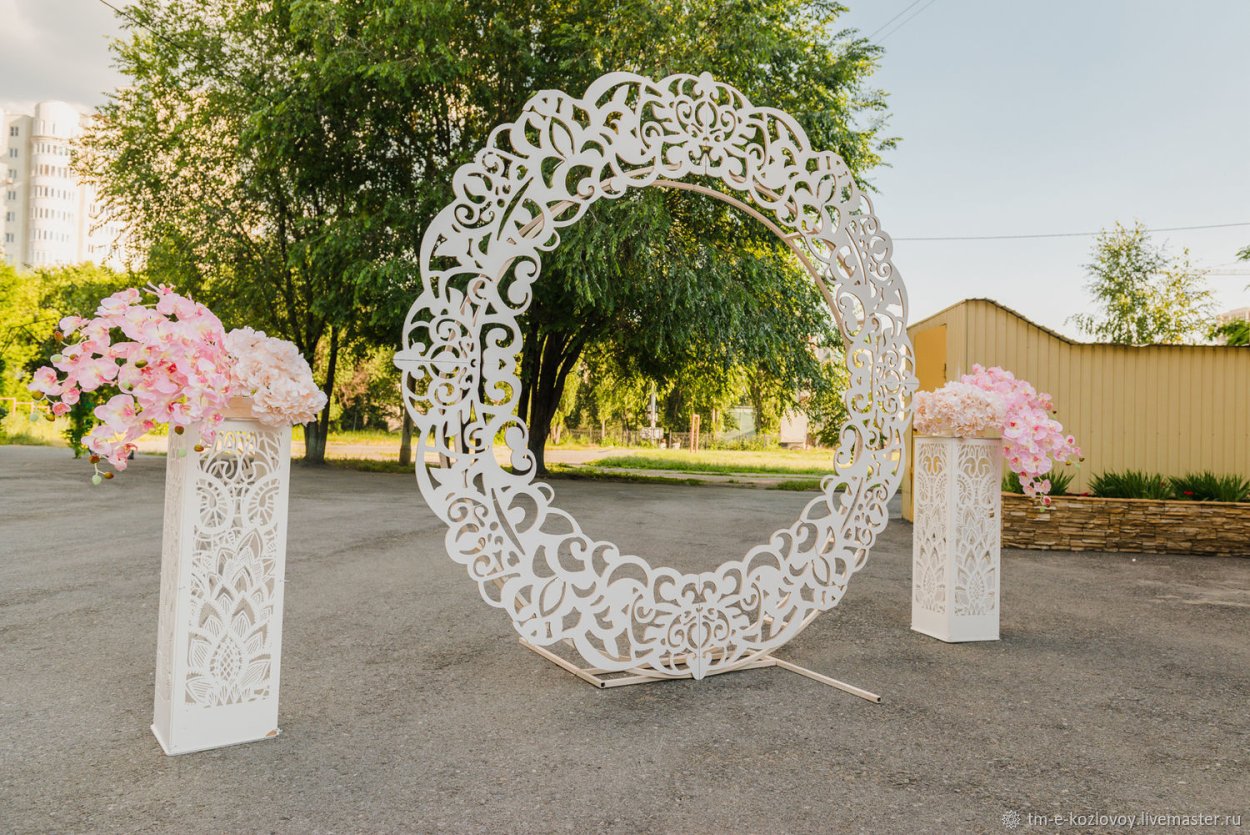 Круглая арка на свадьбу
