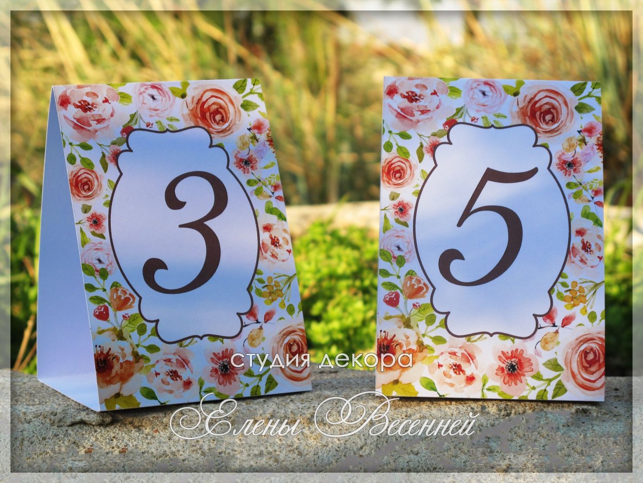 Number Stand for Weddings