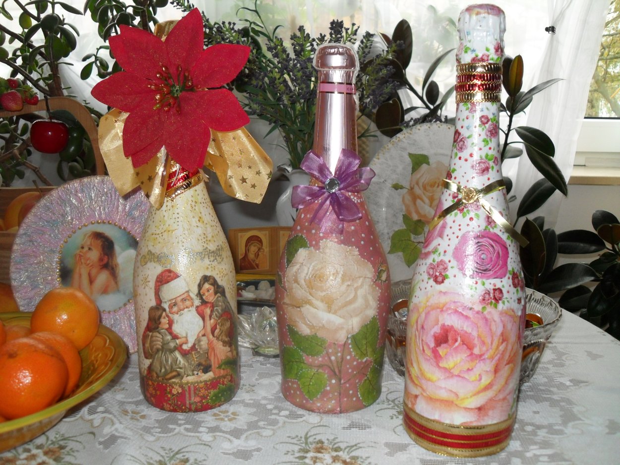 Свадебные бутылки Минимализм