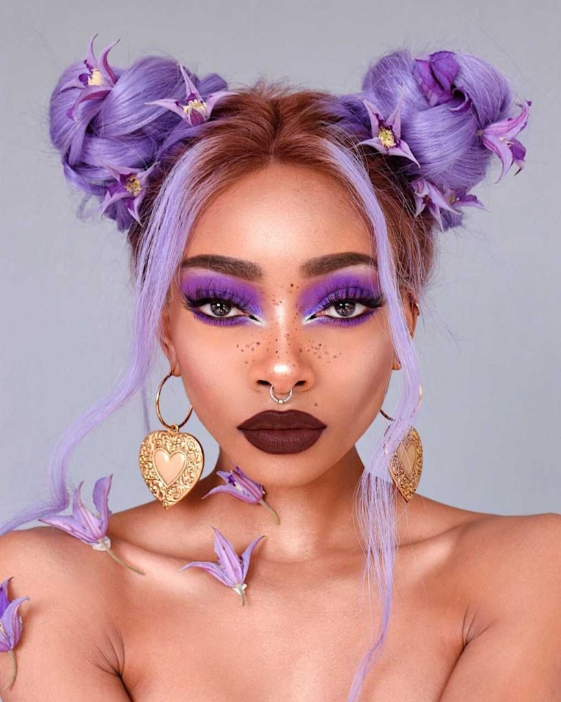 Nyane Lebajoa. Макияж