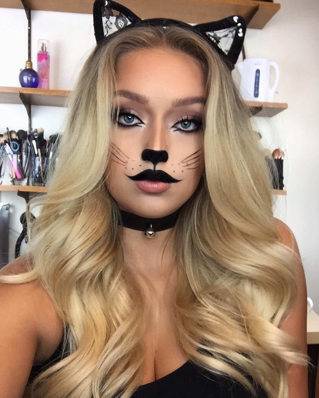 Макияж для Хэллоуина кошка