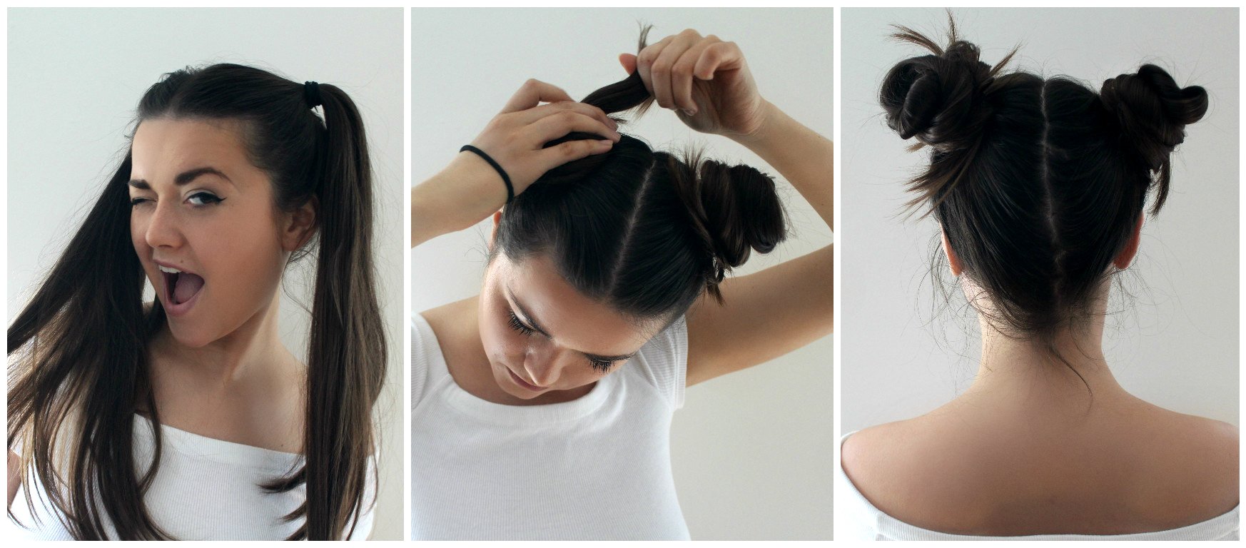 Как сделать два красивых хвостика по бокам на короткие волосы