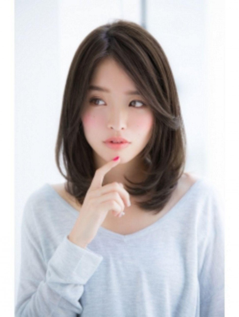 Haircut korean short средние волосы