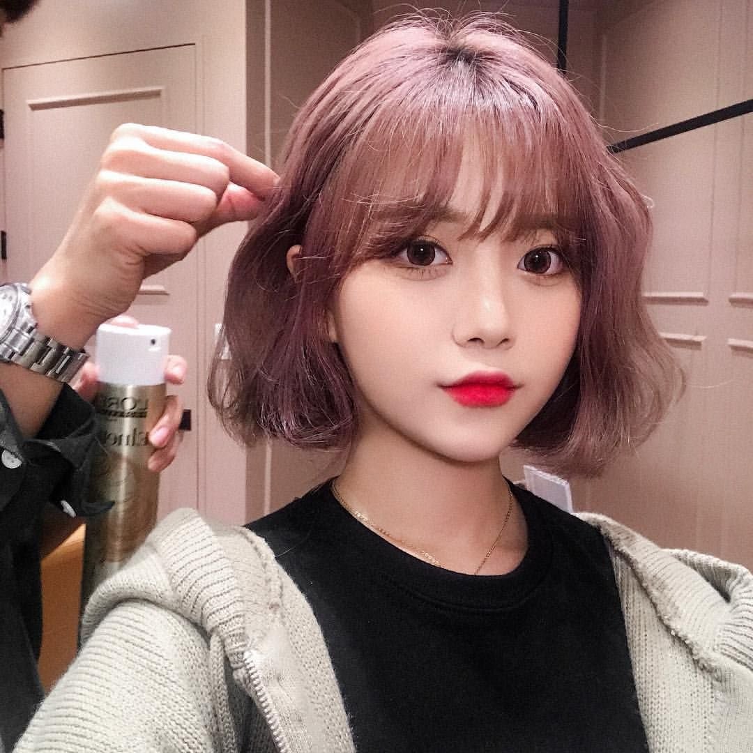 Кореянки ulzzang с каре и челкой