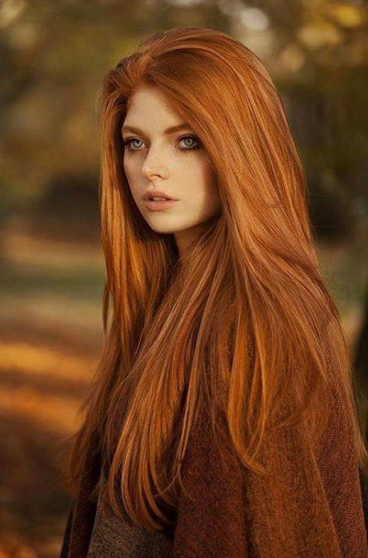 Медно каштановый махагон балаяж