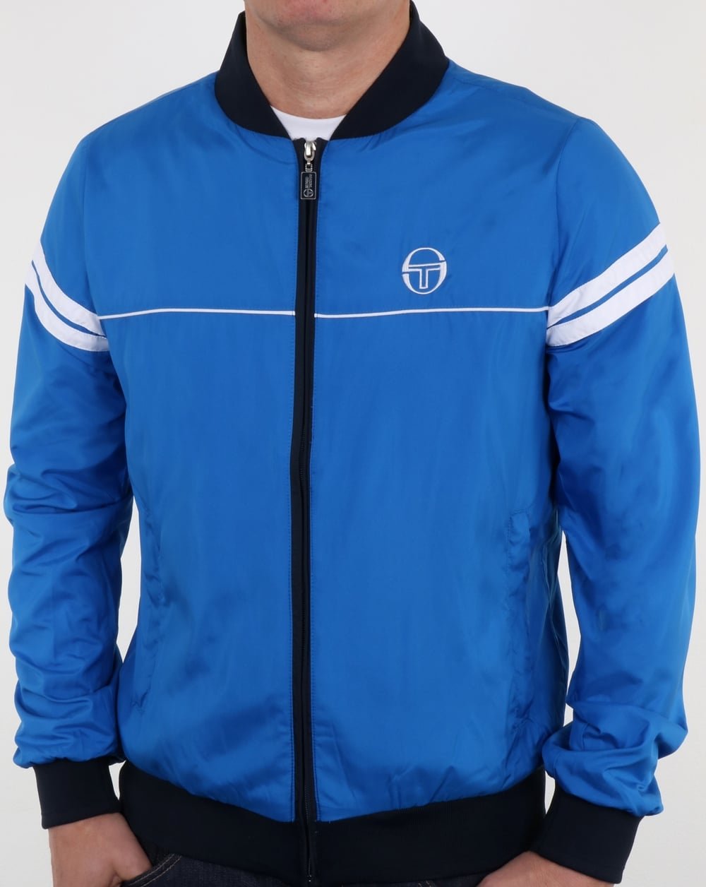 Sergio Tacchini голубая олимпийка