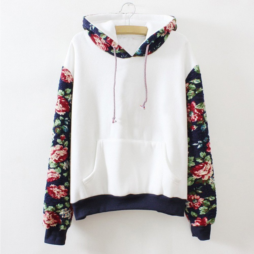 Fashion Color Block Hoodies Sweatshirt women Casual kawaii Drawstring Loose long Sleeve Splice Patchwork Hoodie Tops Moletom