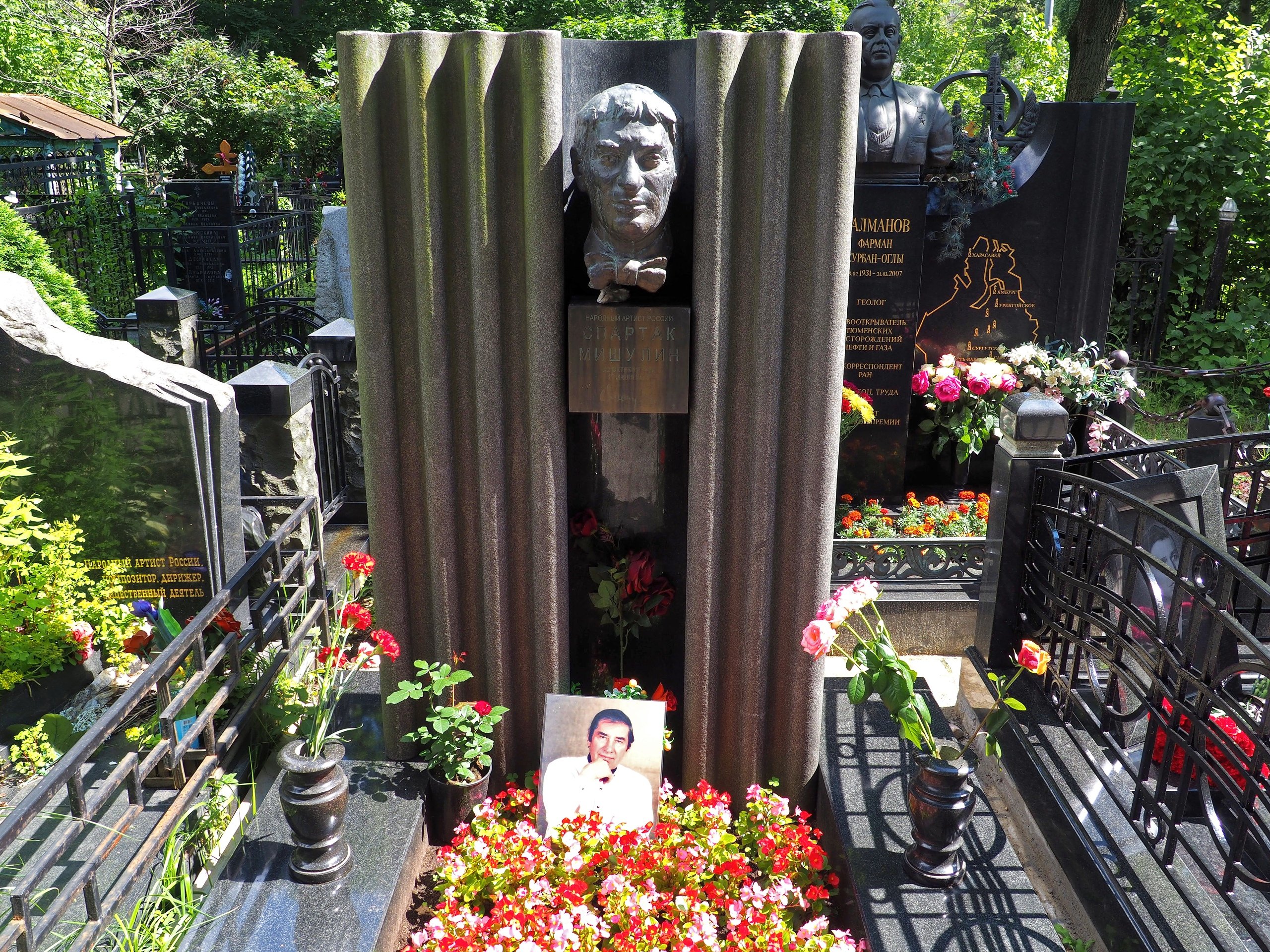 Могила Андрея Миронова на Ваганьковском кладбище