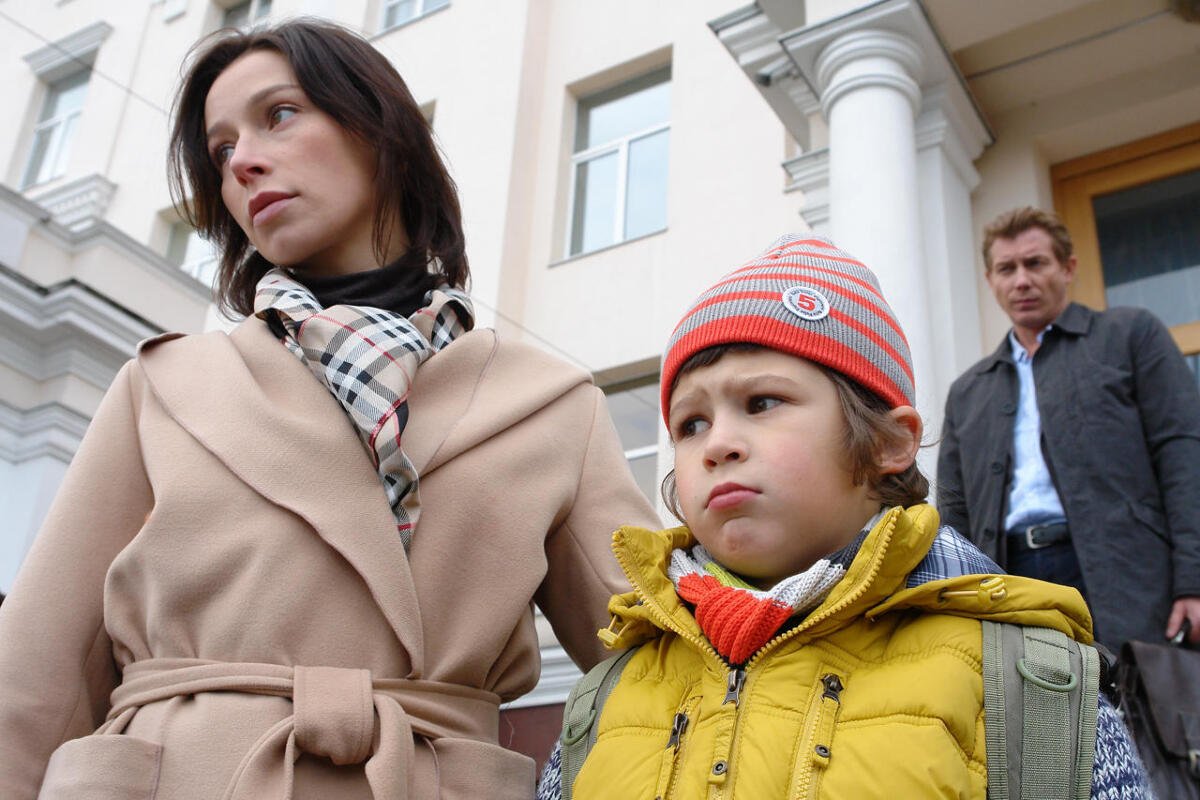 Елена Полякова с семьей