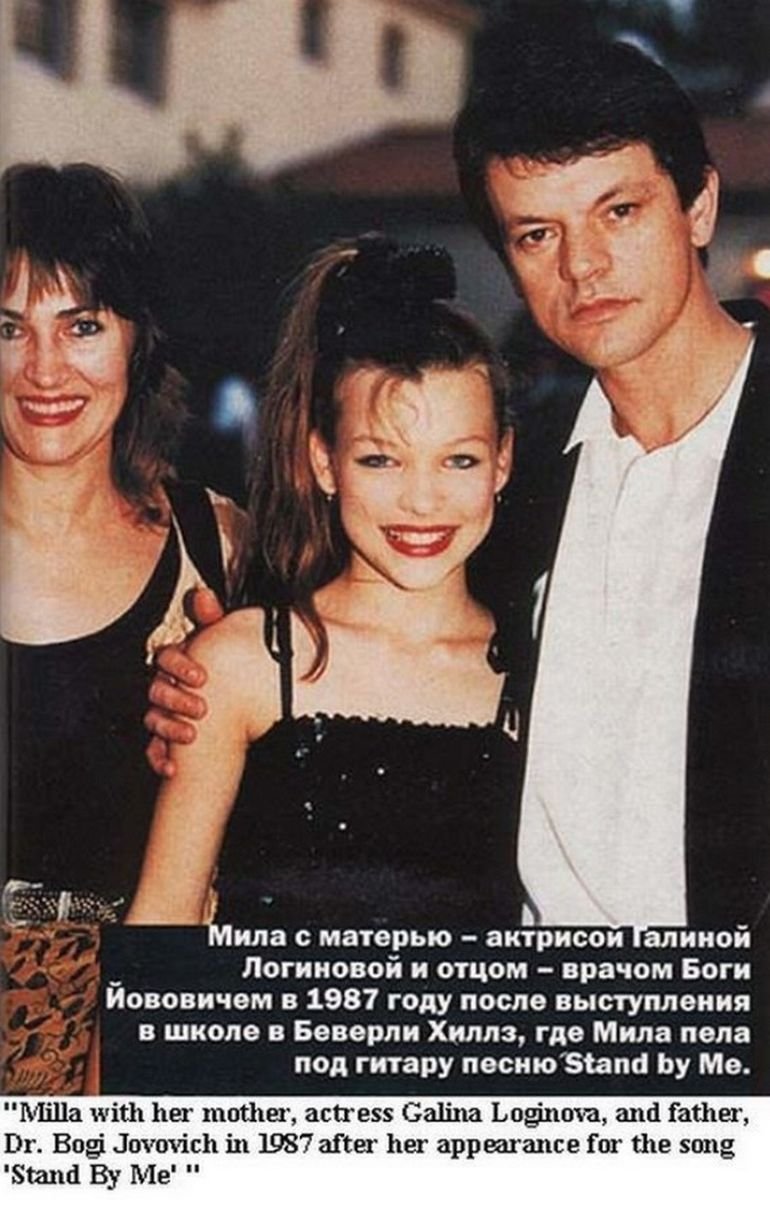 Галина Логинова и Мила Йовович
