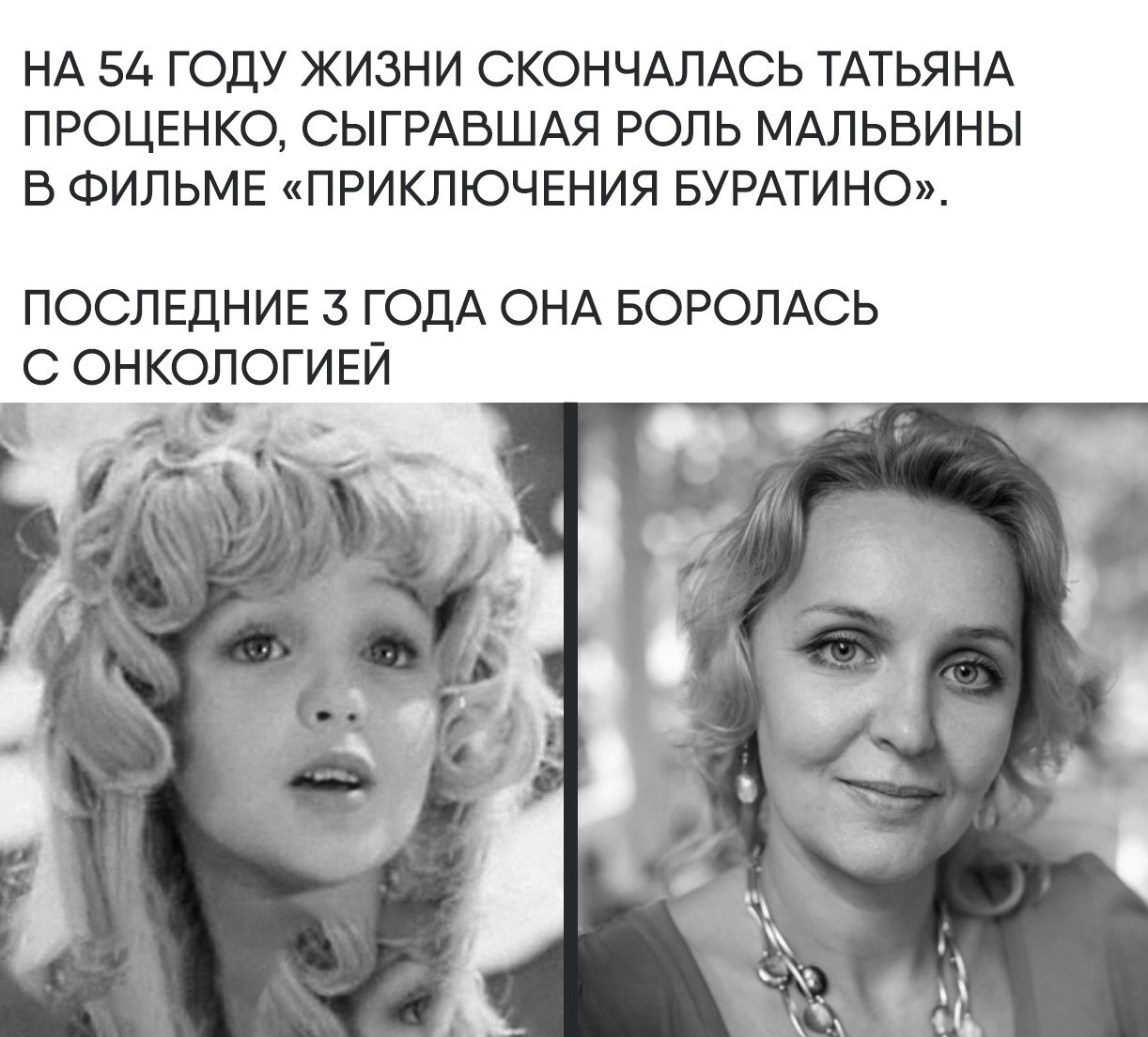 Мальвина актриса Татьяна Проценко