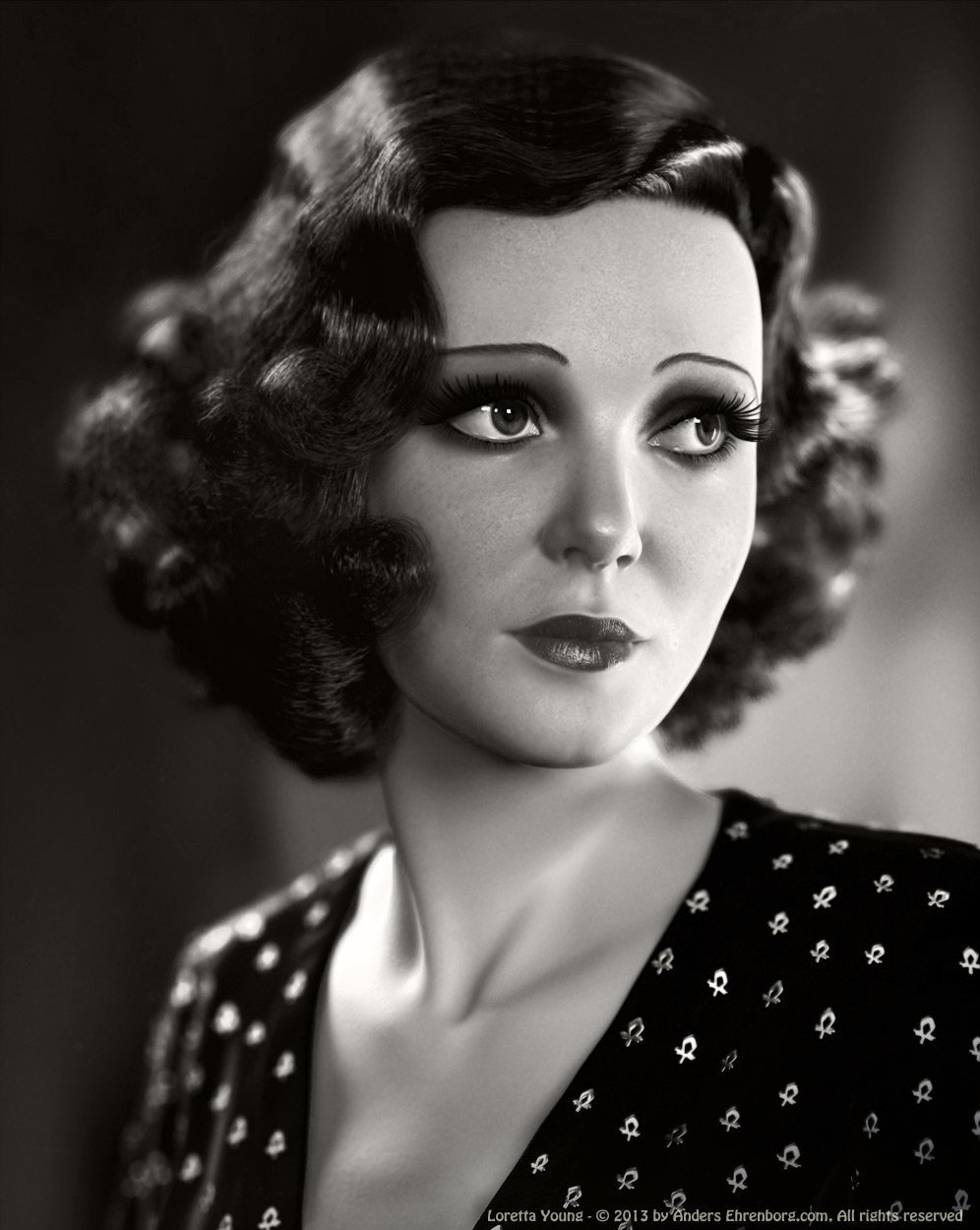 Loretta young Art deco