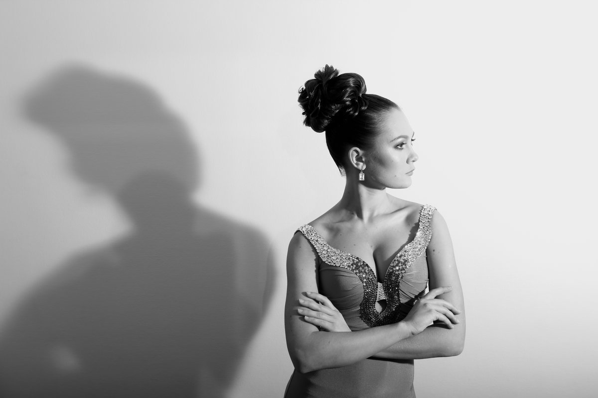 Художественная фотография с тенью
