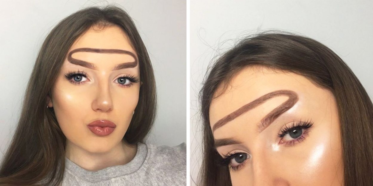 Модные брови смешные