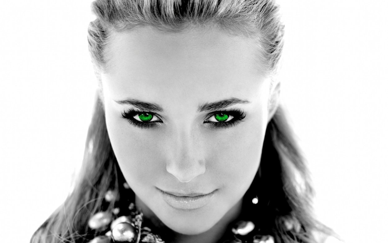 Модели с зелеными глазами