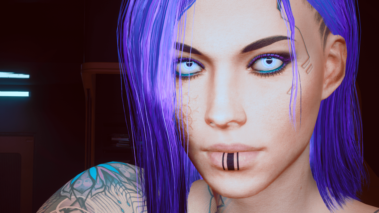 Cyberpunk 2077 Cyborg girl