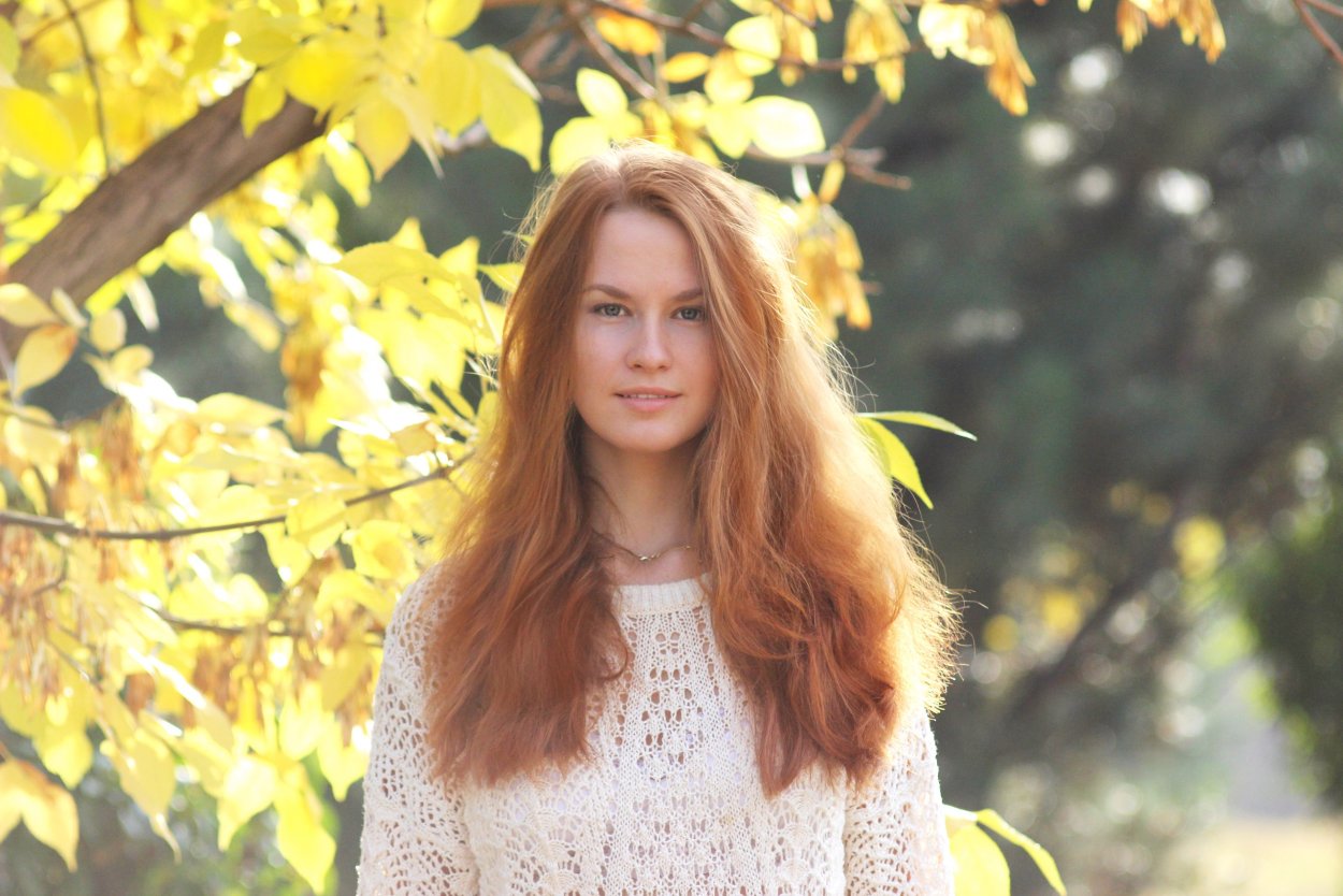 В чулках