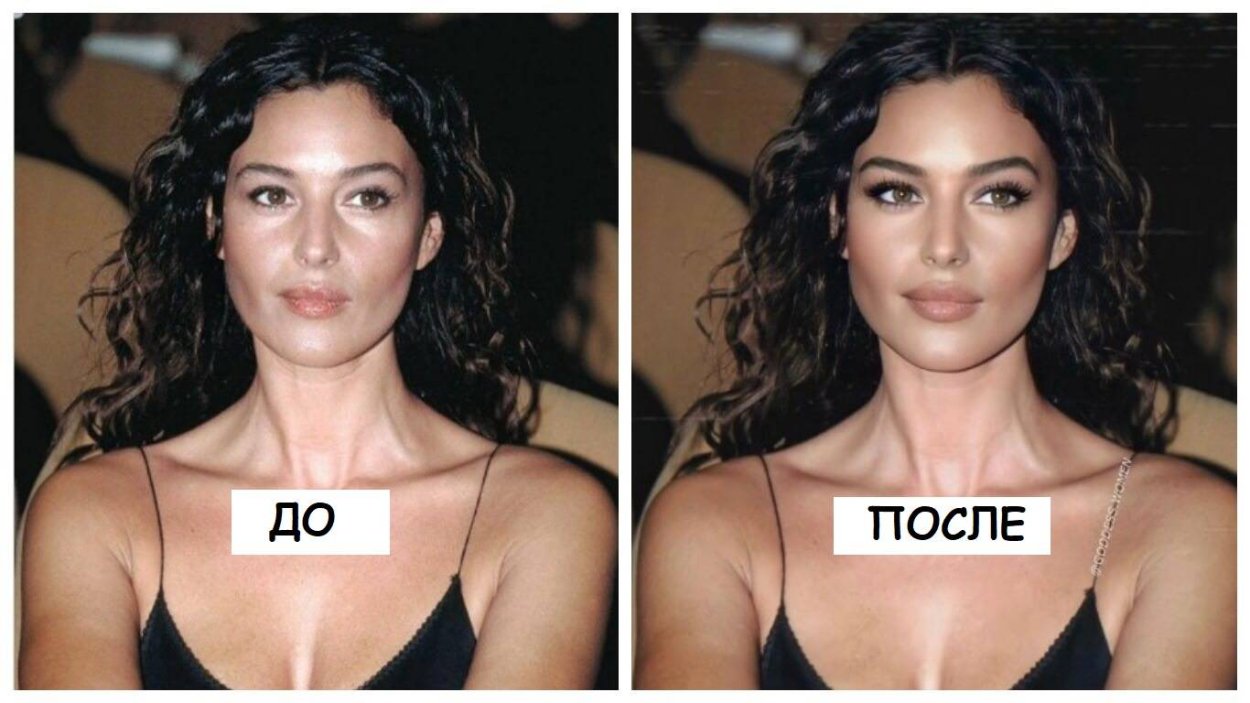 Моника Беллуччи и Джоли