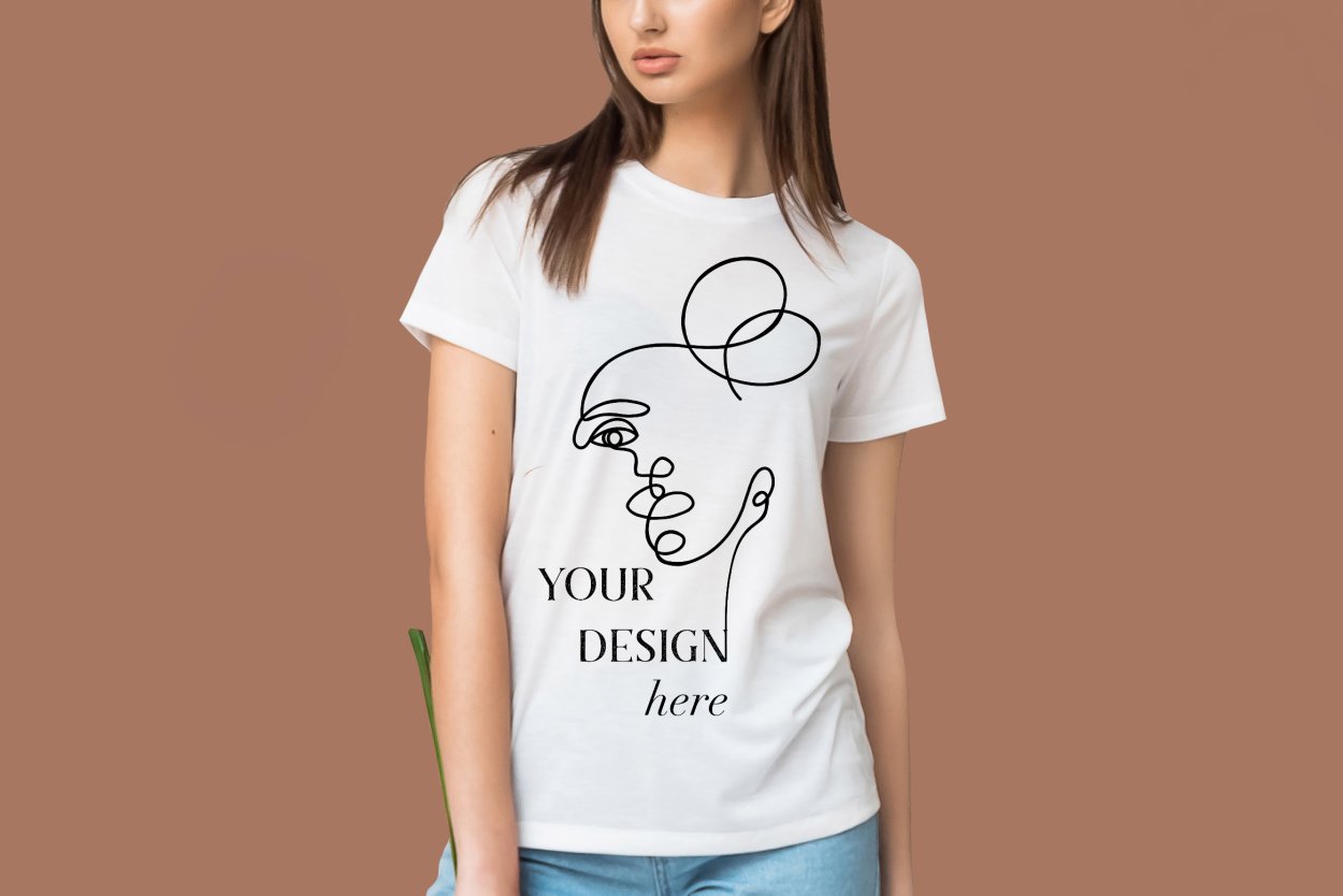 Mock up женские футболки