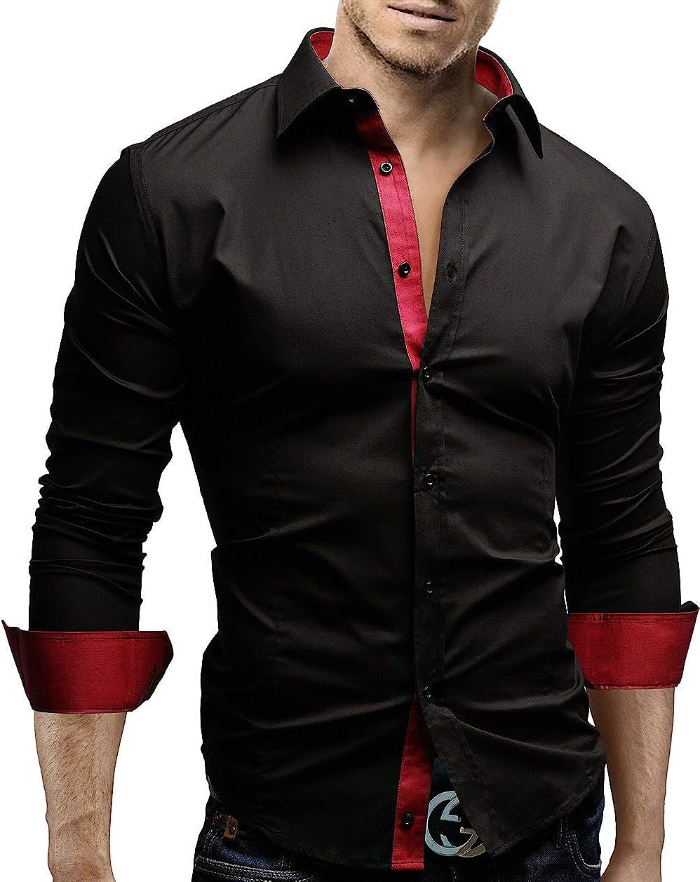 Красно черная рубашка
