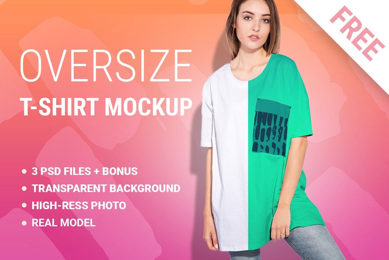 T Shirt Oversize Mockup