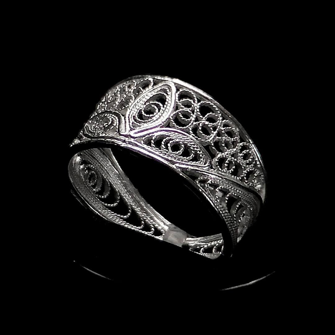 Jewellery Silver Filigree Ring