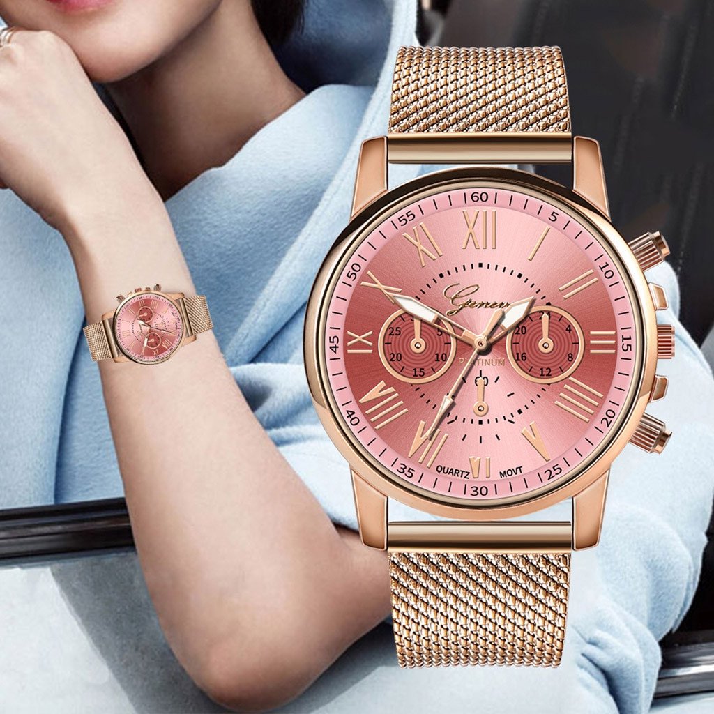 Часы Geneva Quartz женские золотые 585