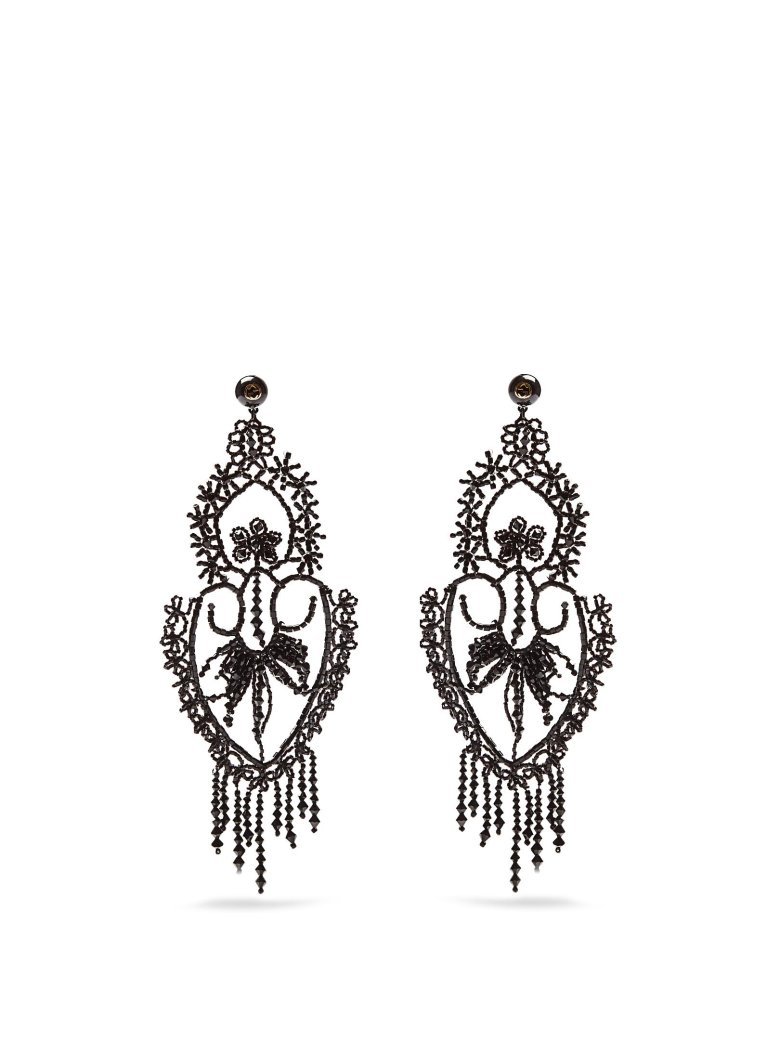 Серьги из бисера Готика