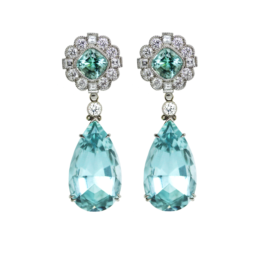 Серьги Aquamarine 43643-s-a