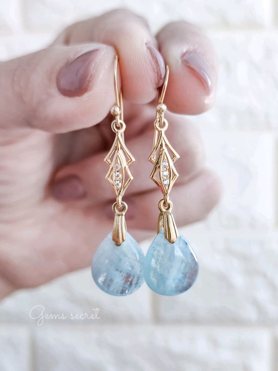 Серьги Aquamarine 941962к.1