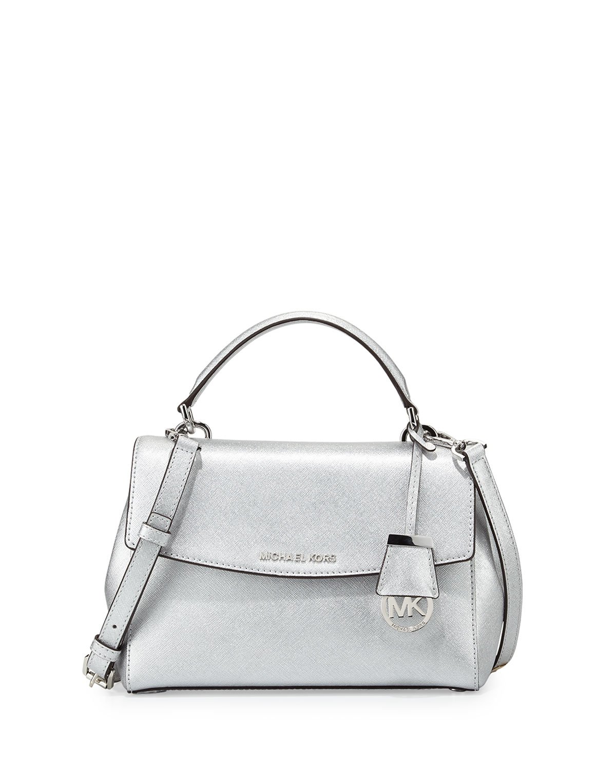 Серебристая сумка Michael Kors