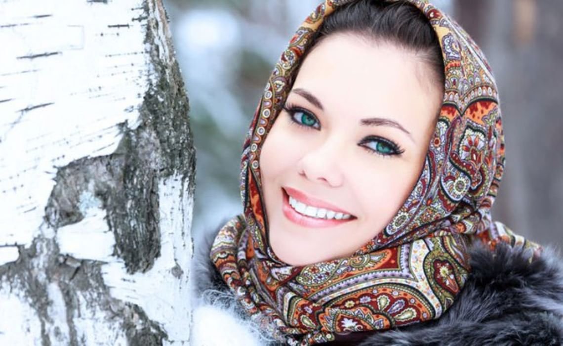 Павлопосадский платок русская красавица