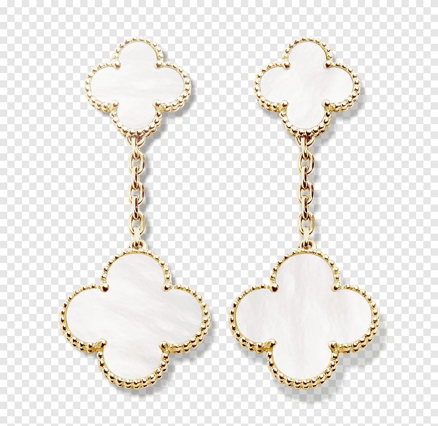Van Cleef Arpels серьги Клевер