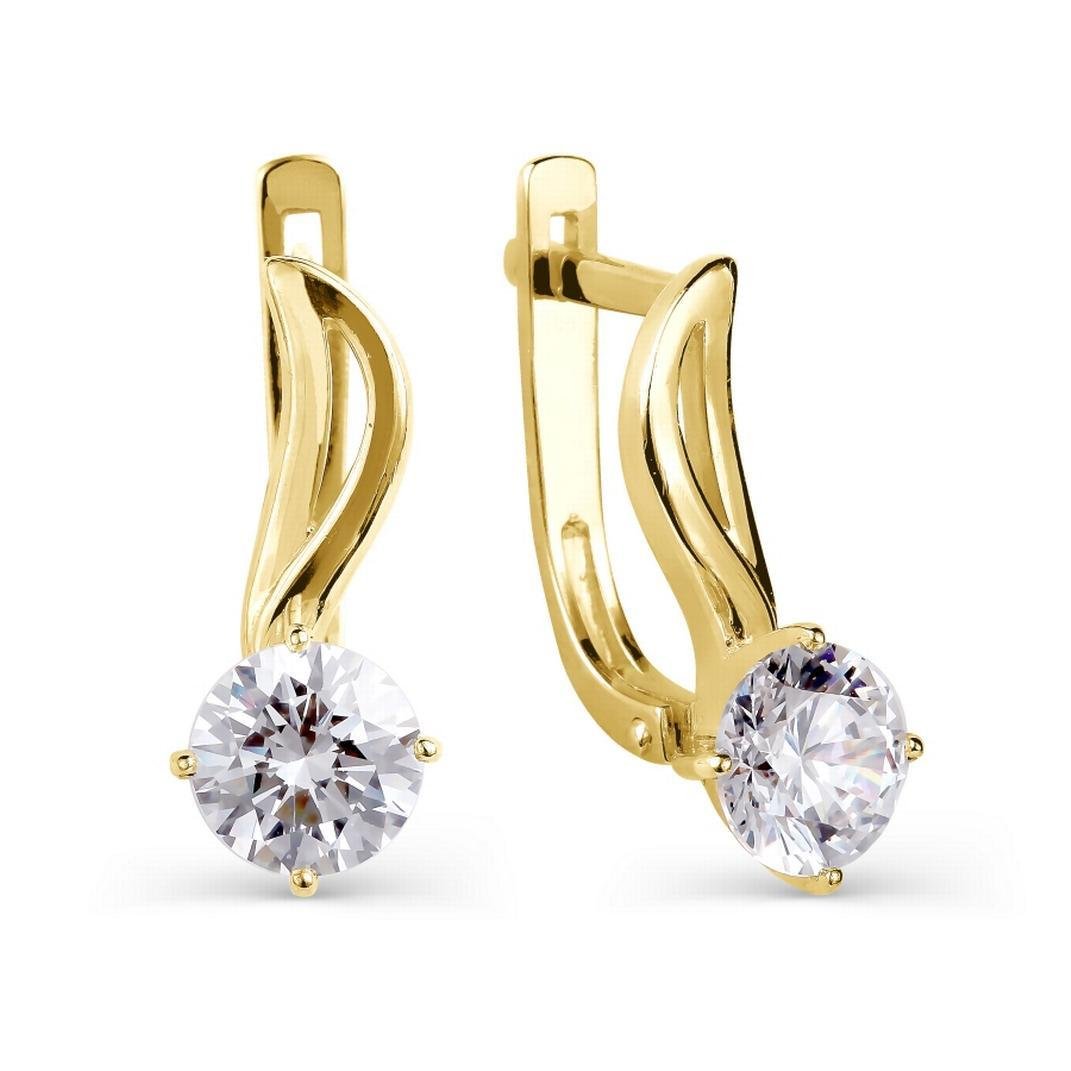 Серьги с Swarovski Zirconia арт т147027936