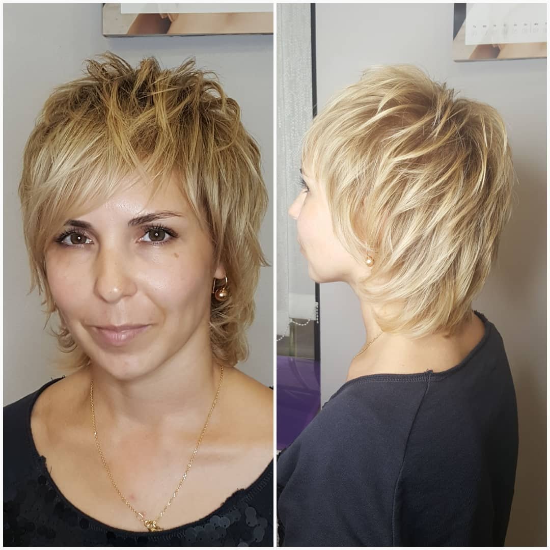 Каскад маллет стрижка