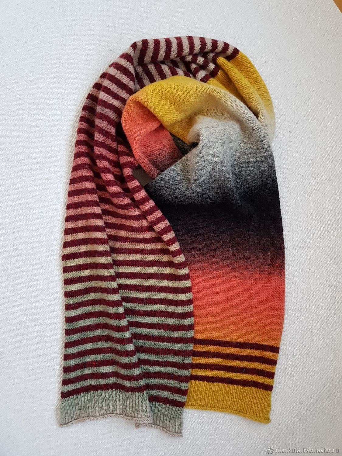 Полосатый шарф