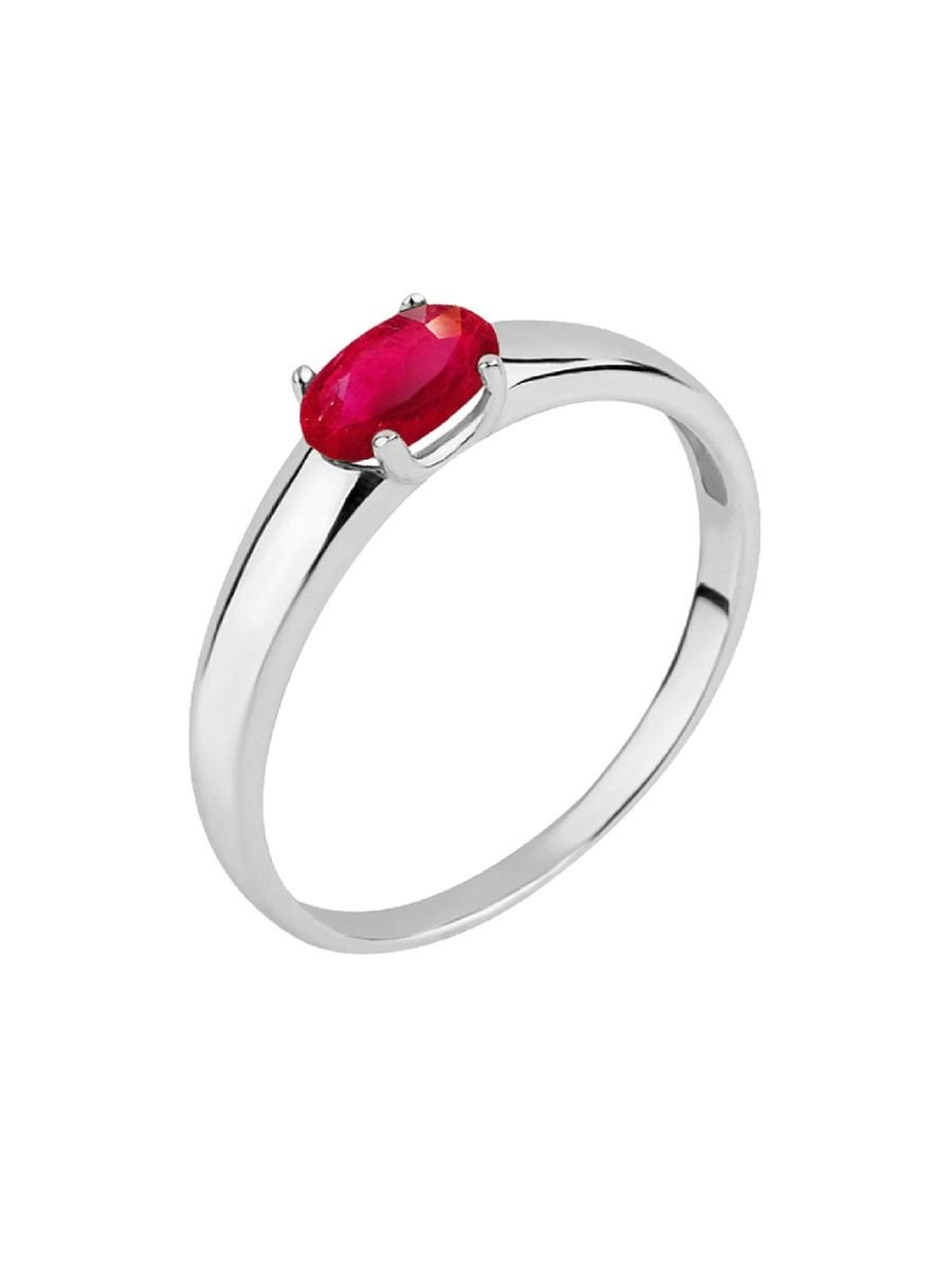 Серебряное кольцо с рубином